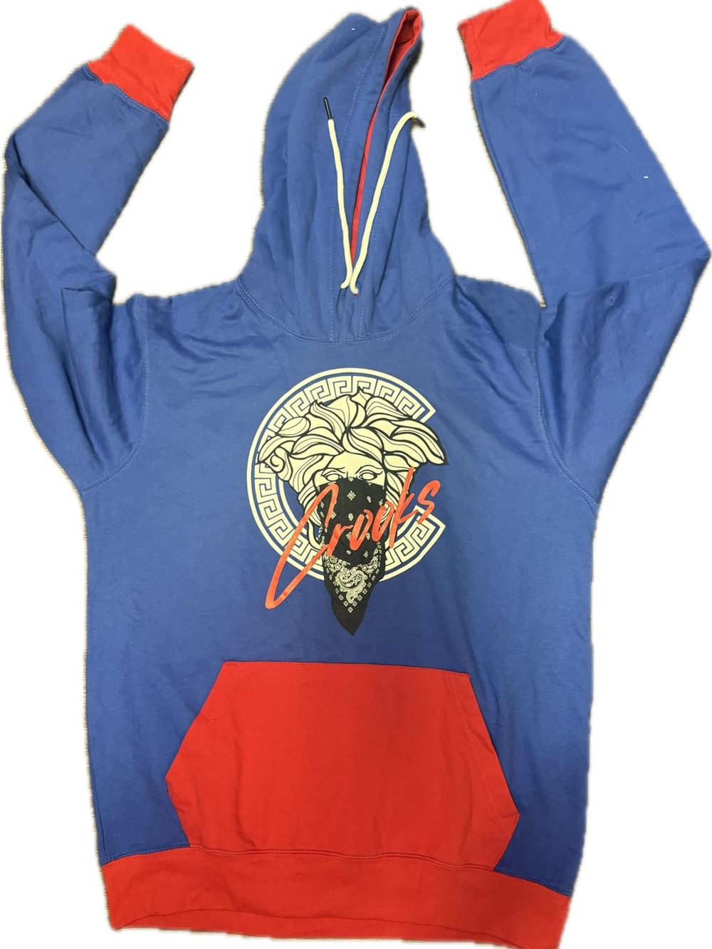 Crooks & Castles Men's Red White & Blue Hoodie | Sz L